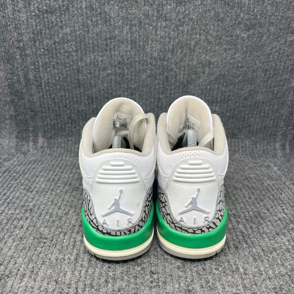 Nike Air Jordan 3 Retro Lucky Green White Shoes Women’s Size 8.5 CK9246-136 - Picture 4 of 8
